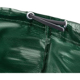 2 x 272 liter tuinzak, stabiel, bladzak, tuinafvalzak, tuinzakken voor tuinafval, groene snijzakken, opvouwbaar, groot, robuust, van polypropyleen weefsel, 150 g/m², 2 x 272 liter