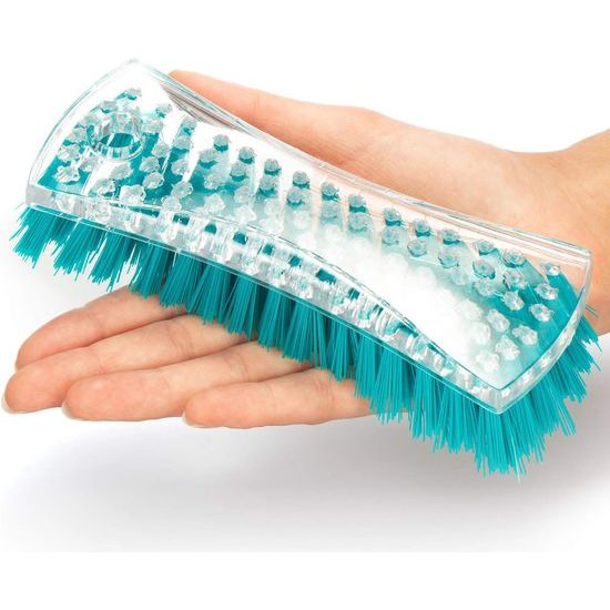 3 x borstel voor het huishouden, schuurborstel voor het reinigen, harde wortelborstel, schrobborstel, poetsborstel, keuze uit verschillende kleuren, geel/rood/turquoise, zonder handvat