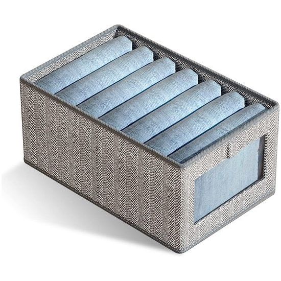 Opbergbox voor lade, kledingorganizer, opvouwbare opbergdoos voor kledingkast, ruimtebesparende oplossing voor kleding, speelgoed en meer, 44 x 30 x 20 cm