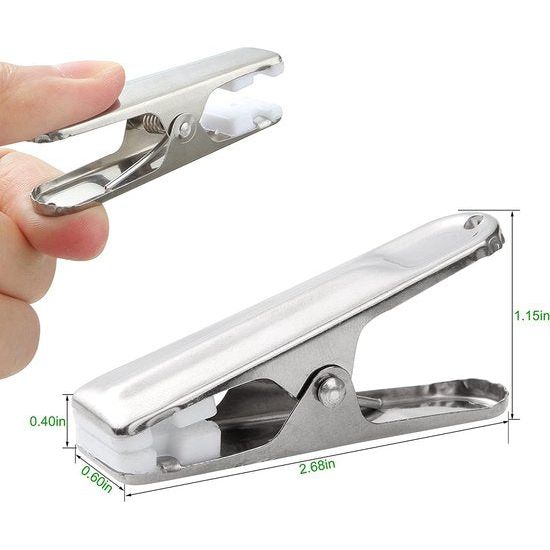 Pak van 80 wasknijpers, roestvrij staal, 2,7 inch, duurzaam, winddicht, roestvrijstalen metalen wasknijpers voor handdoeken, sokken, ondergoed, kleding