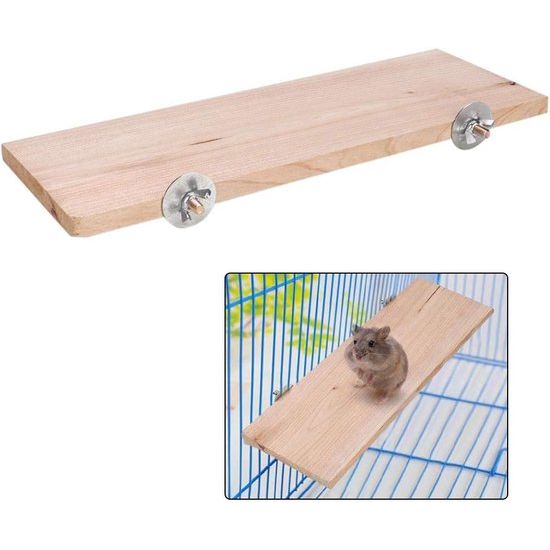 Hamster Platform rechthoek natuurlijke houten stand platform huisdier pedaal Raad kooi kauwen speelgoed kleine dieren habitat decor Voor muis Chinchilla Chipmunk rat