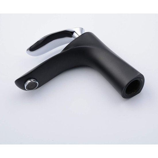 Badkamer Wastafelkraan Enkele Handgreep Chroom 1 Gat Mount Body Zwart Wastafelmengkraan Toilet