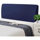 Bed Headboard Covers Stretch Bed Headboard Cover Stretchy Washable Thick Spandex All-Inclusive Dustproof Bed Headboard Cover for Double Bed Single Bed Head (150-170 cm, Dark Blue)
