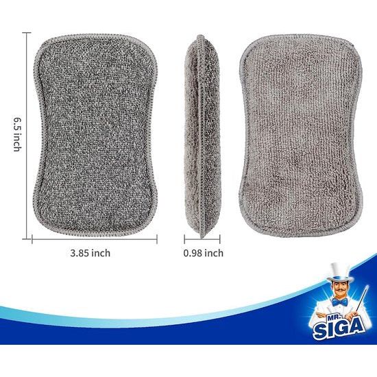 Dubbelzijdige afwasspons, schuurpads voor keukengerei, 6 stuks