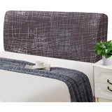 Hoes voor het hoofdbord van het bed, rekbaar, wasbaar, verdikt, spandex, all-inclusive stofdicht, hoofdbordhoes voor tweepersoonsbed, eenpersoonsbed, bed, hoofdbordbekleding (180-200 cm, bruine lijnen)