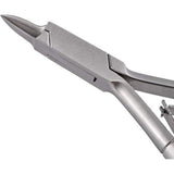 Nageltang hoektang 13 cm roestvrij staal puntig met slanke dunne rand voor moeilijk werk bij nagelplooien en ingegroeide teennagels