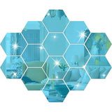 12 stuks x diameter 20 cm, elke zijde 10 cm, controleer de afbeelding voor details Materiaal: acryl kunststof (geen glas). Veiliger en duurzamer dan een glazen spiegel