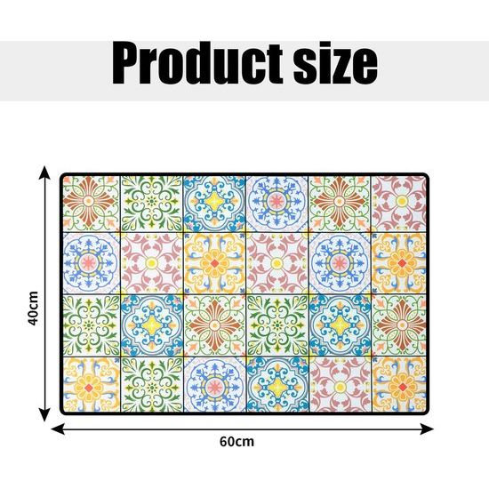 Onderlegmat voor koffiezetapparaat, afdruipmat, servies, 40 x 60 cm, koffiemat, keuken, schotel, droogmat, absorberende en antislip koffiemat, antislipmat, volautomatische koffiemat, barmat