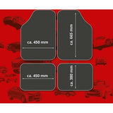 Rubbermatten, universele auto mat metallic beschermmat rood, op maat gesneden vuilvangmat