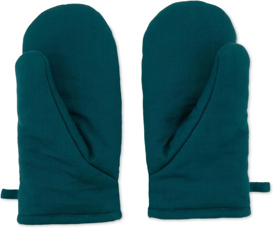 Ovenwanten - hoogwaardige ovenwanten van hittebestendig materiaal voor perfecte bescherming in de keuken - kleurrijke set van 2