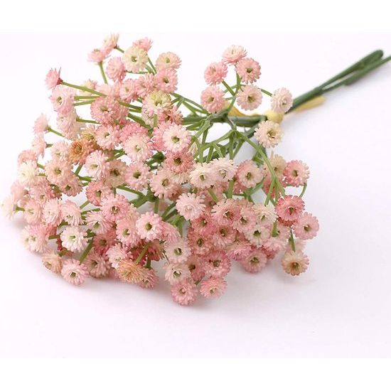 3 bundels kunstbloemen Gypsophila kunstbloemen boeketten bloemstuk voor knutselen bruiloft party huisdecoratie