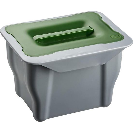 Biologische vuilnisemmer om op te hangen - afvalemmer met deksel 5 l - compostemmer afvalemmer afvalbak