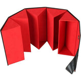 organizer met 5 sleuven, opvouwbare opbergdoos, meerdere houders, reizen, brillenkoker voor dames en heren, hdgnyjh-28, 16,5 x 12,5 x 13 cm, zwart, zwart