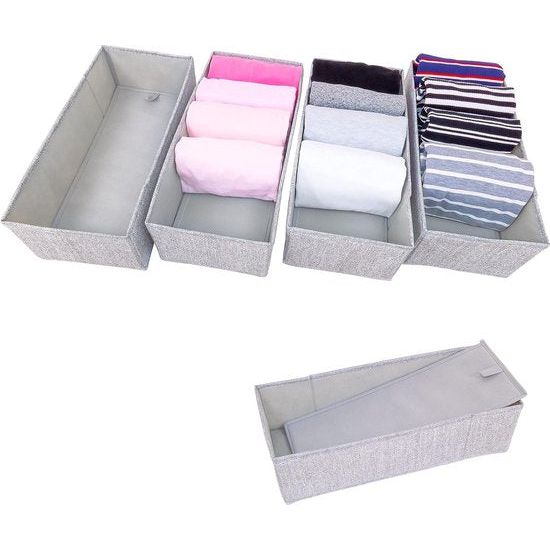 stabiele bodem; opbergsysteem voor laden, set van 4