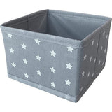 De Huus opvouwbare opbergdoos stof 8-pack in verschillende maten, opberglade, kledingkast, slaapkamer, badkamer, kantoor, kast, opbergdozen, sterren