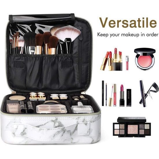 Make-uptasje, organisator van make-uptasjes, professionele make-uptasje, make-uptasje, draagbare make-uptasje, damesreistas met verstelbare verdeler, make-uptasje, opbergtas