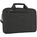 Laptoptas, 15,6 inch, notebooktas, aktetas, tablettas, schoudertas, waterafstotend, satchel business-laptoptas voor vrouwen en mannen, zwart, herbruikbaar, zwart