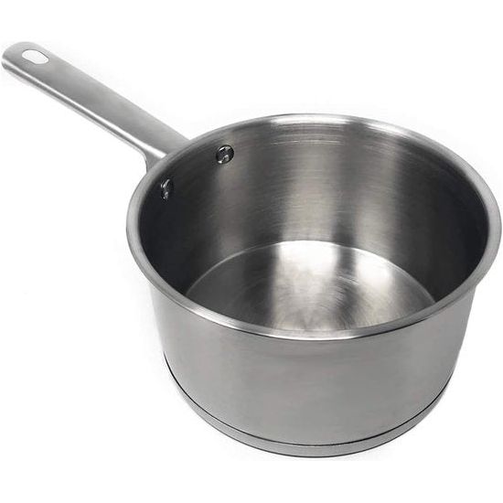 Braadpan met frituurmand - steelpan - steelpan - boterpan - braadpan - geschikt voor inductie - RVS - Ø 16 cm