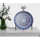 Veelzijdige displaystandaard: deze gebogen metalen standaard is perfect voor het presenteren van een verscheidenheid aan items, waaronder foto's, boeken, kleine kunstwerken, verzamelborden en nog veel meer.