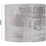Lampenkap in vintage look - lampenkap voor tafellamp, 14cm, reserve lampenkap hang- en staande lamp, rond, grijs