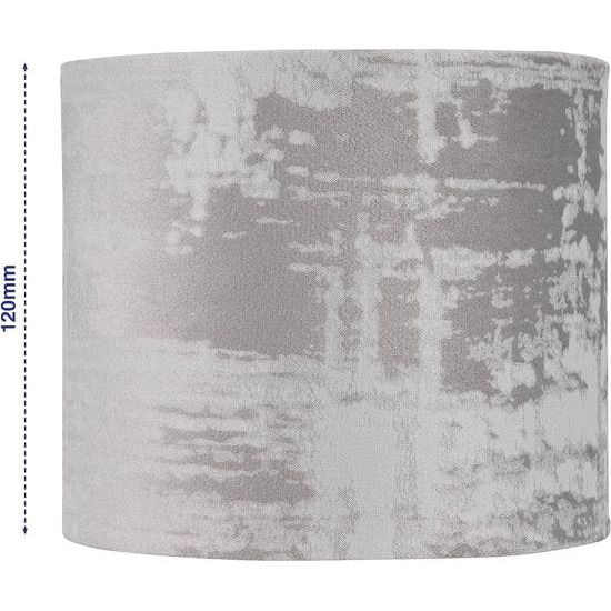 Lampenkap in vintage look - lampenkap voor tafellamp, 14cm, reserve lampenkap hang- en staande lamp, rond, grijs