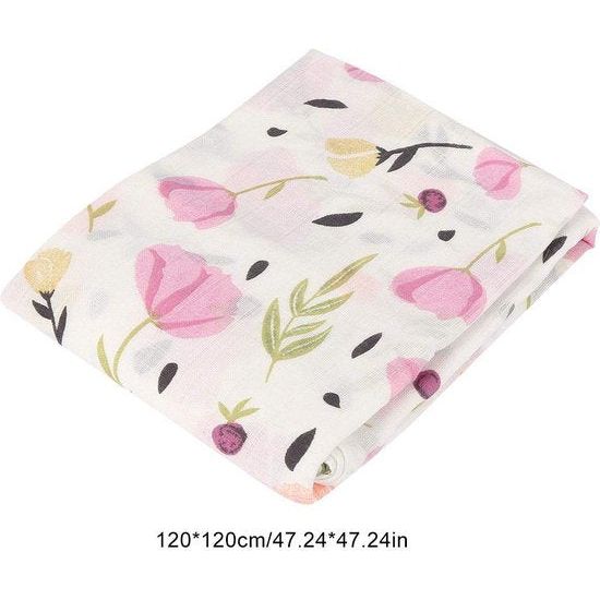 Mousseline Swaddle deken Ultra Zachte Baby Wrap gemaakt van Bamboe Katoen Grote organische ontvangst deken voor jongens en meisjes (#4)