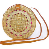 Bali handgemaakte dames rotan handtas crossbody tas schoudertas zomer strandtas - in geschenkdoos (behalve doostype)