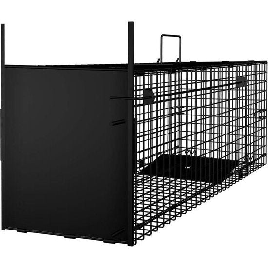 Garden Home Living val 78 x 26 x 29 cm groot als dierenval marterval kattenval vossenval muizenval met valdeur