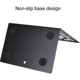 Set of 6 Metal Bookends, Heavy Bookends, Scratch-Resistant and Non-Slip Bookends, Black for Children, Office, Living Room and Study Room, School, Bookstore and Library (17 x 12 cm)