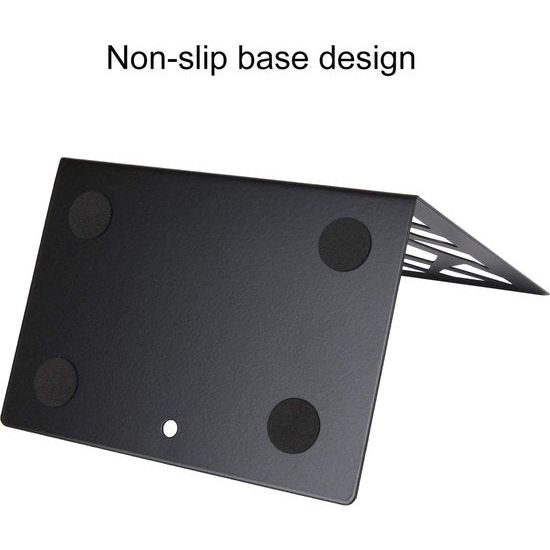 Set of 6 Metal Bookends, Heavy Bookends, Scratch-Resistant and Non-Slip Bookends, Black for Children, Office, Living Room and Study Room, School, Bookstore and Library (17 x 12 cm)