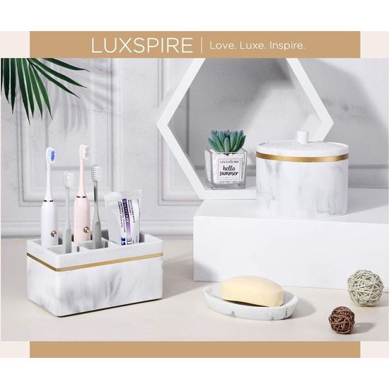 Tandborstelhouder, 5 sleuven elektrische tandenborstelhouder, tandpasta, heren, elektrisch scheerapparaat, houder, scheerstandaard, tandenborstelhouder, accessoires, opbergcontainer voor kam,