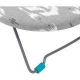 Table Strijkplank - Draagbare reisstrijktafel, kleine strijkstandaard, opvouwbaar voor ruimtebesparende opslag, stevig metalen frame, 100% katoenen hoes, 73 x 31 cm