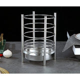 Keukengereihouder voor keukenaanrecht, roestvrij stalen gebruiksvoorwerpen, opberg-caddy-organizer, kookgereihouder, keukengerei, eenvoudige reiniging (zilver