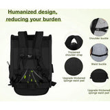 Pet Backpack with Mesh Window, Portable and Foldable Cat Bag, Breathable and Lightweight Dog Bag, Waterproof Oxford Cloth with Lots of Space, Multifunctional Non-Slip Black, XL