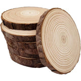 Ongeverfde houten schijven met boomschors, 9 stuks 5-5,5" schijfonderzetters, houten onderzetters, knutselset, cirkels, knutselen, kerstversiering, knutselen, met schors voor knutselen, rustieke bruiloft