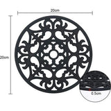Onderzettermat, pakket van 3 siliconen onderzetters, siliconen multibloem, geïsoleerde antislip hotpads, gesneden waterdichte vaatwasmachinebestendige bekerisolatiemat voor potten, flessen