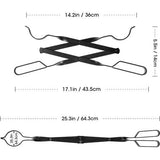 2 x Fire Hooks, Fire Tongs, Fireplace Tools, Home Fireplace, Fire Making Tool Outdoors (2 x Hooks + Tongs)