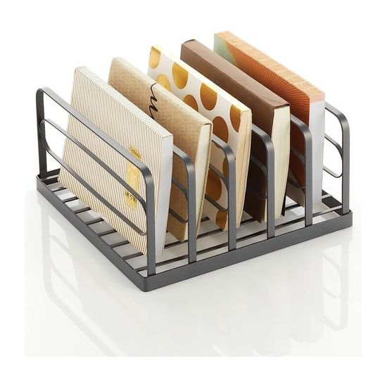 Clutch Organizer – praktische handtassen opbergen met 5 vakken voor clutches, portefeuilles, kaartenetuis enz. – portemonnee houder van kunststof – set van 2 – grafiet