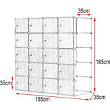 Modulaire kast met 2 kledingstangen: