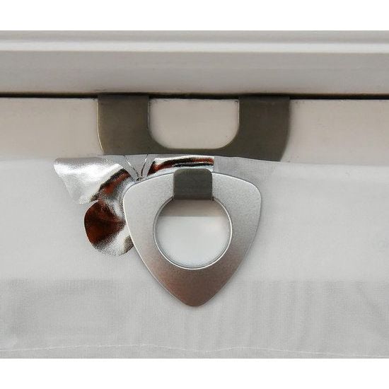 Voile vouwgordijn met zilveren hot stamping design, transparant gordijn (BxH 60x130cm, vlinder)