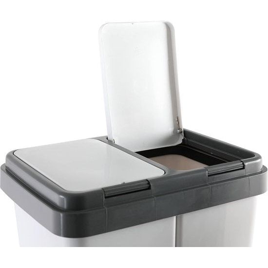 Zweimer vuilnisbak, grijs, ca. 23 l