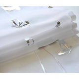 Voile vouwgordijn met zilveren hot stamping design, transparant gordijn (BxH 60x130cm, vlinder)
