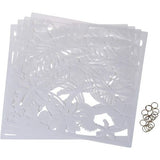 Scheidingswanden om op te hangen, doe-het-zelf, ruimteverdeler voor hotel, thuis, bar, kamer, 40 x 40 cm, zwart (wit, 12 stuks)