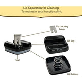 Luchtdichte voorraadpotten - 7 transparante voedselopslagcontainers met deksels in 4 maten voor keukenorganisatie - BPA-vrij - met etiketten