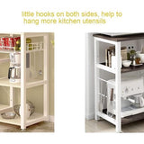 bakkerijrek, keukenplank, staande plank, bakker, plank, magnetronhouder, multifunctioneel keukenopbergrek met 3 planken.