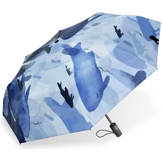 Paraplu, parasolparaplu, UV-bescherming voor buiten, automatisch opvouwbare paraplu voor dames, winddicht, regendicht, mini-paraplu, zakparaplu's met 8 ribben voor volwassenen en kinderen, reisparasol