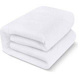 Waterdichte badstof matrasbeschermer, 80 x 190 x 30 cm, premium Fottee matrashoes, 200 g/m², ademend, elastiek rondom
