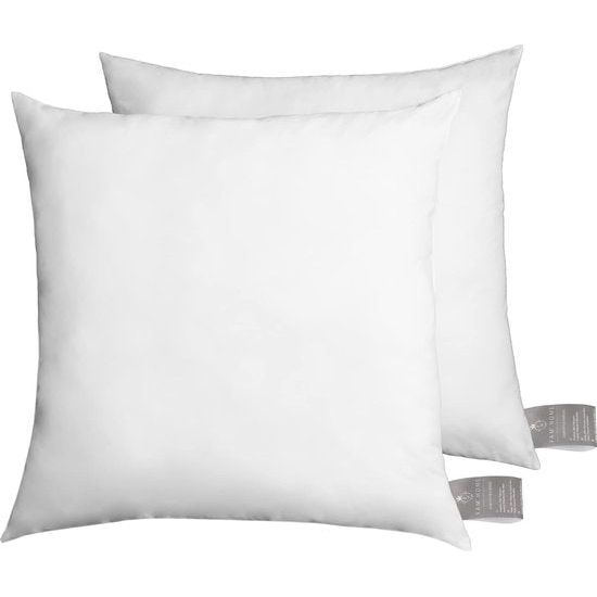 microvezelkussen 60 x 60 cm, met optimale steun voor nek en hoofd, set van 2