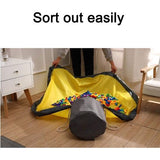 Opbergmand voor speelgoed, opvouwbare opbergtas voor speelgoed met speelkleed voor kinderen, tas met trekkoord, kan snel kinderspeelgoed organiseren en opbergen (150 cm)