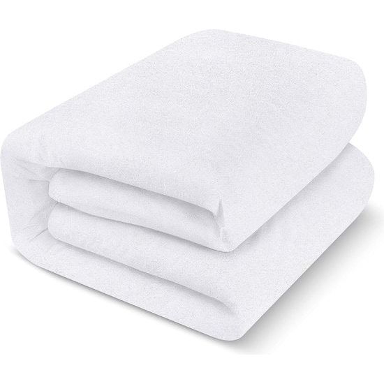 Waterdichte badstof matrasbeschermer 80 x 200 x 30 cm, premium badstof matrashoes 200 g/m², ademend, rondom elastisch